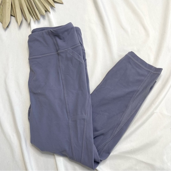 Athleta Girl Stash Your Treasures Mesh Capri Cropped Purple Workout Leggings XL - Picture 4 of 9